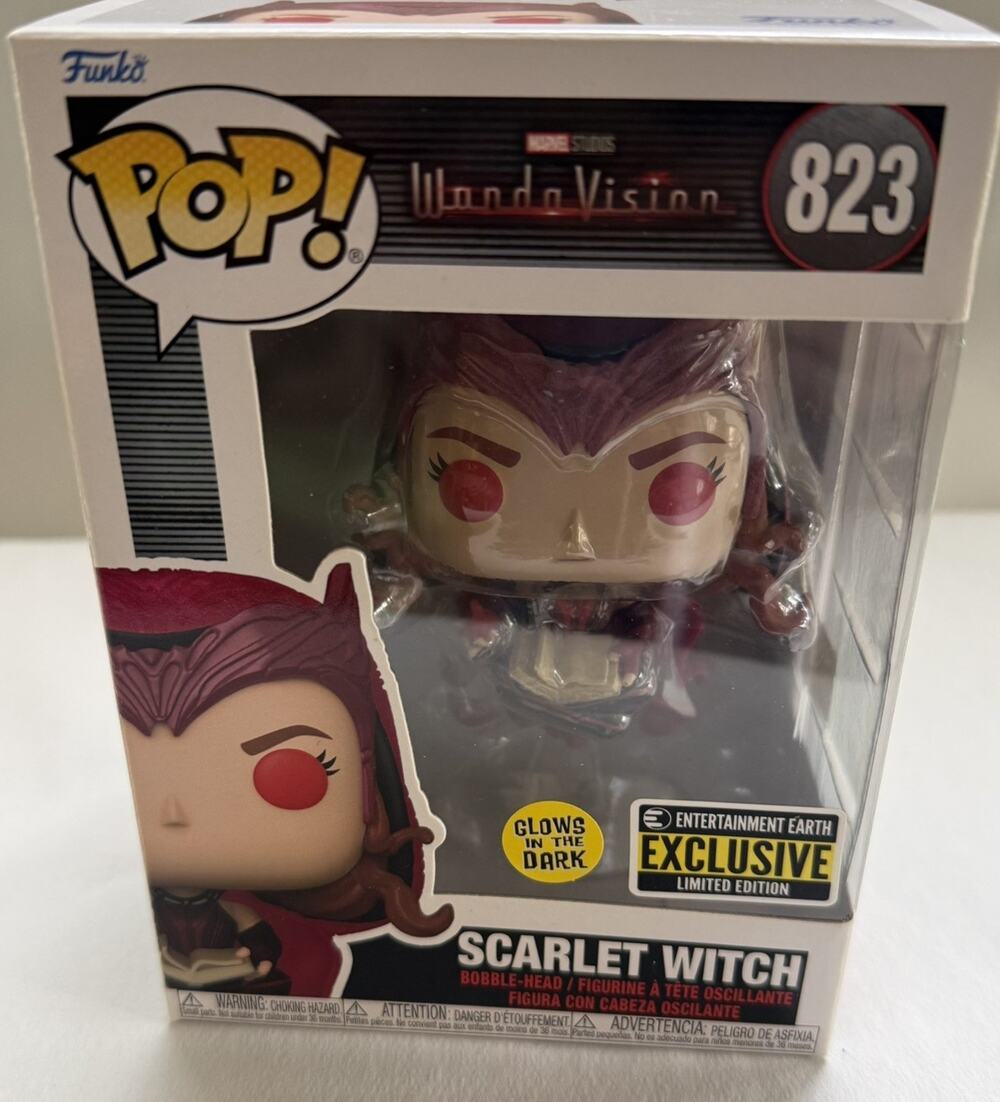 Funko POP! Scarlet Witch #823 (GITD Entertainment Earth Exclusive) Marvel Wanda